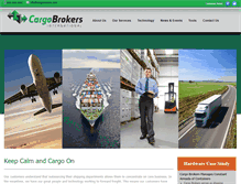 Tablet Screenshot of cargobrokers.com